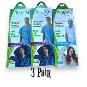 Cushioning Insoles Lot of 3 Trim to Fit One Size Unisex